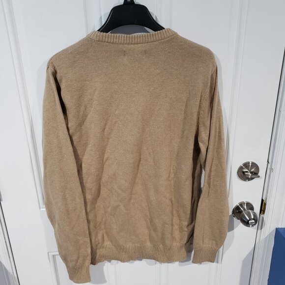 Club Room Textured Cotton Crewneck Sweater Tan NWT - Picture 6 of 11